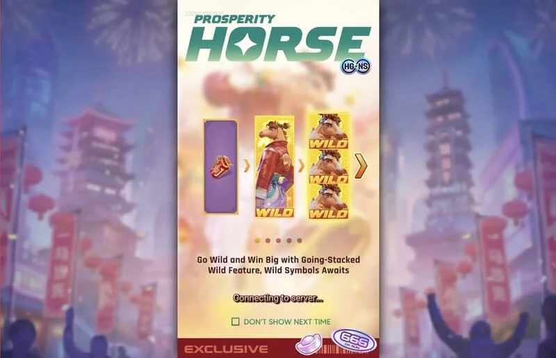 Prosperity Horse - Wild empilhado nos rolos
